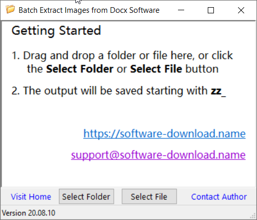 Win 10 Batch Extract Images from Docx Software